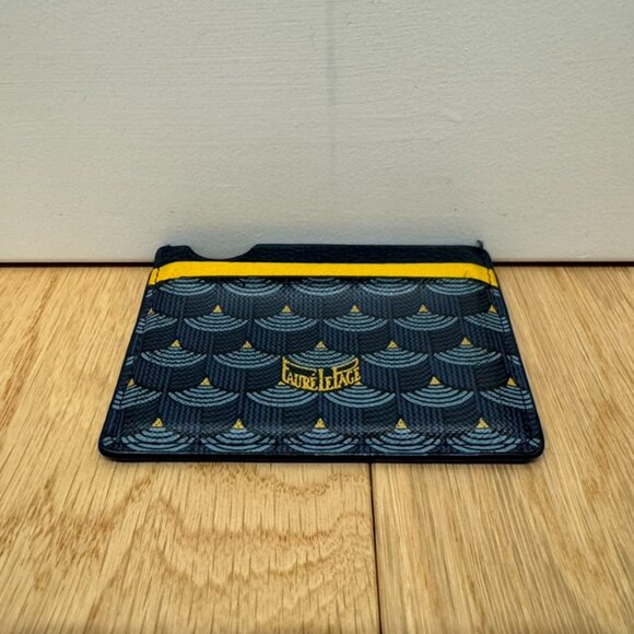 Faure Le Page Etendard 4CC Card Holder Wallet Paris Blue & Yellow - Picture 4 of 7